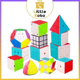 [Combo Đế QiYi] Rubik 2x2 3x3 4x4 5x5 Pyraminx Tam Giác Rubic Biến Thể 12 Mặt Megaminx Đồ Chơi Trí Tuệ Trẻ Em Tư Duy