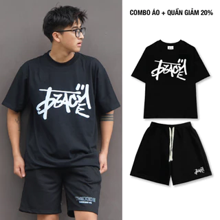 Áo Thun THE XIDE in chữ NHẬT mã 14 Chính Hãng Unisex Form Rộng Oversize Premium Cotton 100% 270gsm