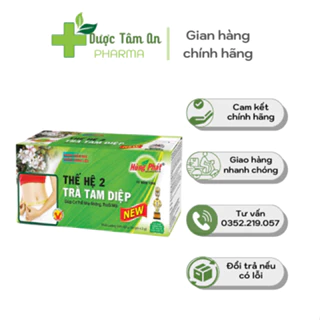 Trà Tam Diệp Thế Hệ 2 Hùng Phát Hỗ Trợ Thanh Lọc Cơ Thể Một Cách Tự Nhiên Hộp 60g 30 Gói