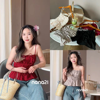 Áo 2 dây buộc nơ A183 Nana21 Nữ Woman