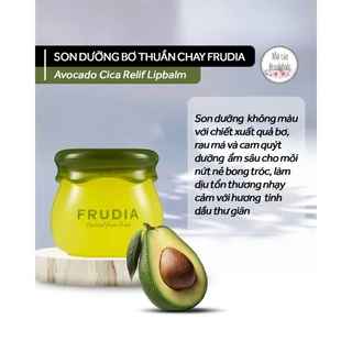 Son dưỡng thuần chay chiết xuất quả bơ FRUDIA AVOCADO CICA RELIEF LIP BALM