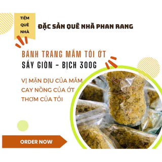 Bánh Tráng Chiên Mắm Tỏi Ớt (300gr) Đặc Sản Phan Rang Siêu Giòn