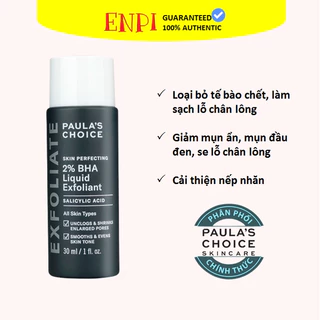 Dung dịch loại bỏ tế bào chết Paula's Choice 2% BHA 30ml (spa)