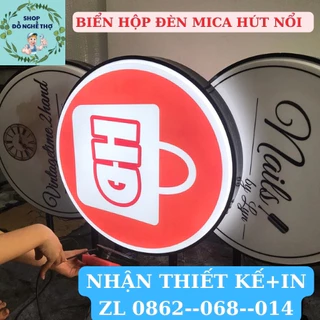 Biển vẫy logo hút nổi cao cấp ấn tượng thu hút khách cho cửa hàng KT60CM X60CM(cần thiết kế in hoàn thiện nhắn shop )