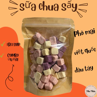 SỮA CHUA SẤY THĂNG HOA MIX 3 VỊ PHÔ MAI-DÂU-VIỆT QUỐC -ĐẶC SẢN ĐÀ LẠT NHƯ THIÊN