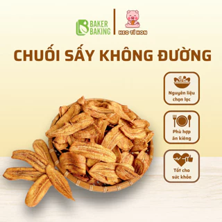 [SIÊU NGON] Chuối sấy mộc không đường, ăn vặt giòn ngon phù hợp cho người ăn kiêng, eatclean