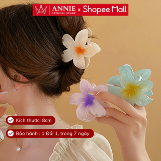 Kẹp Tóc Hoa sứ mùa hè nhiều màu sắc kẹp càng cua size lớn nữ tính Phong Cách Hawaii Annie T93