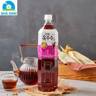 Combo 2 chai Trà râu bắp tím không đường Woongjin 1.5l - Đẹp da và giải nhiệt mùa nóng bạn nhé!