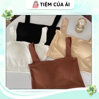 🌱ÁO HAI DÂY BẢN TO CÓ MÚT NGỰC THUN LẠNH - ÁO CROPTOP NỮ 🌱