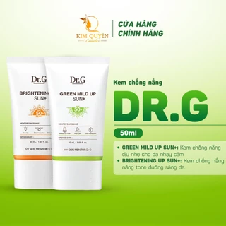 Kem Chống Nắng Dr.G Brightening Up Green Mild Up Sun + DRG Tone Up Cam Dr G 50ml