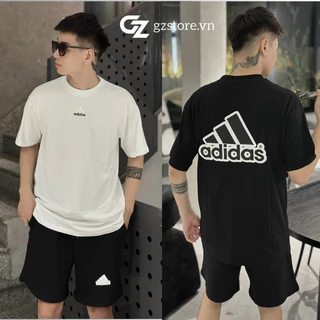 Combo sét bộ ADIDAS mẫu mới hót trend 2024 chất cotton 100% thoáng mát dày dặn form unisex chính hãng co dãn GZCBB05