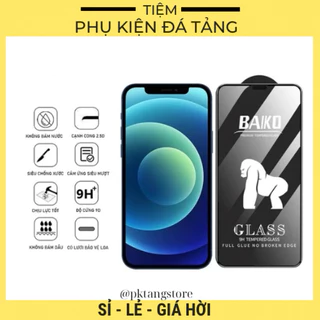 Kính cường lực iphone Kingkong BAIKO Cao cấp Chính hãng siêu mượt, siêu dẻo, chống bụi màng loa cực đỉnh