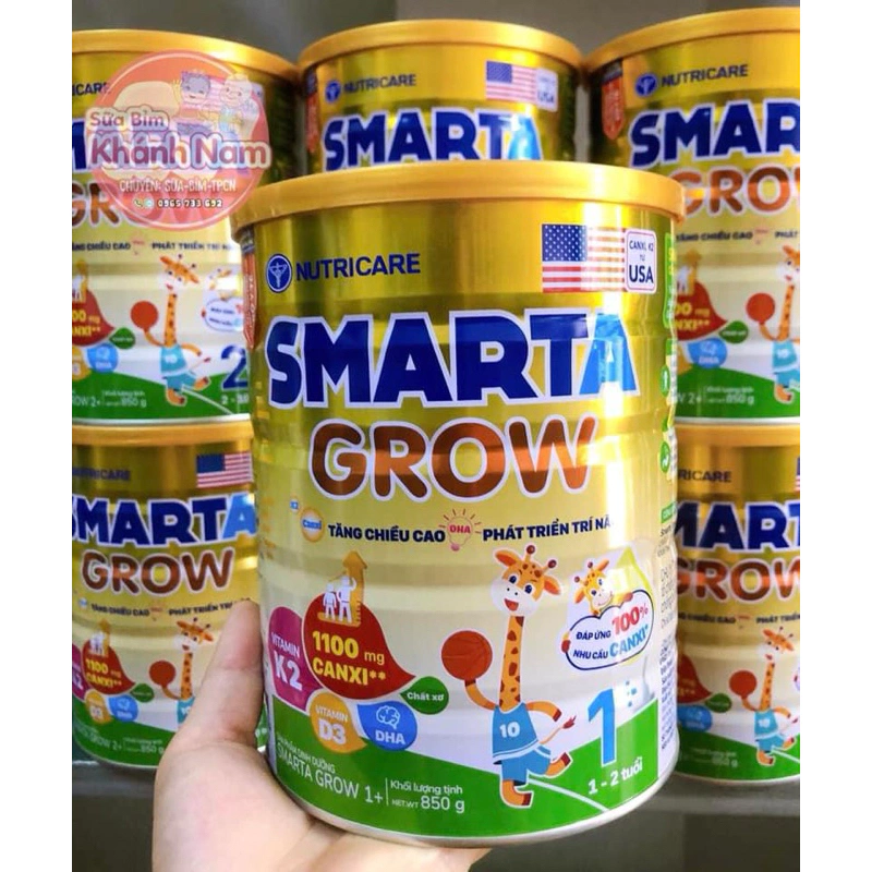 Sữa bột SMARTA GROW 1+ 850G (date 6/2025)