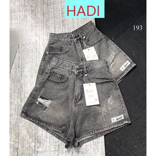 [SORS193] QUẦN SHORT JEANS ĐÙI NỮ LƯNG CAO RÁCH CÀO MẢNG ĐÙI MẠC TRẮNG LAI MÀU XÁM NHẠT SIÊU MÁT MẺ HOT HIT