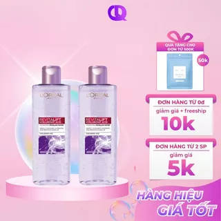 Nước Tẩy Trang LOREAL tím cấp ẩm căng mịn da, dành cho da dầu mụn, da khô, da nhạy cảm 400ML