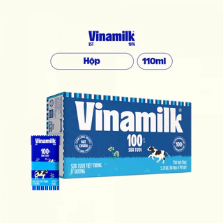 Sữa vinamilk ít đường hộp 110ml