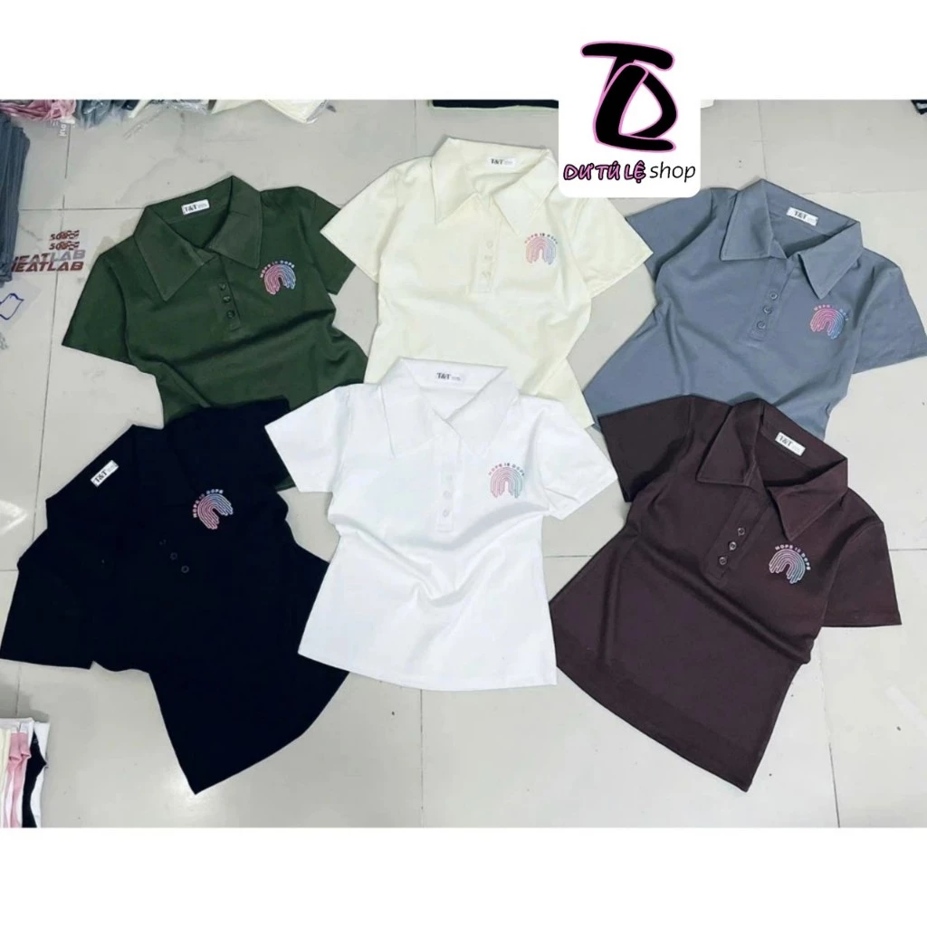 Áo Cổ Bẻ polo Baby Tee NOPE IS DOPE Borip Quảng Châu 4 Chiều - Dư Tú Lệ Shop