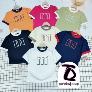 Áo Thun Baby Tee Borip phối màu in hình viền M Hàng Quảng Châu L1 Co Dãn 4 Chiều - Dư Tú Lệ shop.