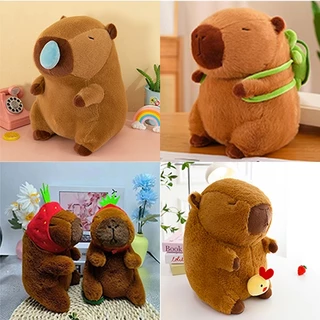 Gấu Bông capybara Chuột Lang Nước Lông Xù Mềm Mại đeo ba lô rùa gaubongbobo