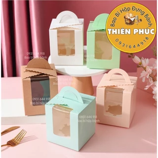 50 Hộp giấy đựng 1 ly cupcake tặng quà cho bé ngày 1/6 - đựng bánh kem mini - ly tiramisu - quà tặng