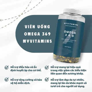 VIÊN UỐNG OMEGA 369 MYVITAMIN HÀM LƯỢNG CAO 990mg