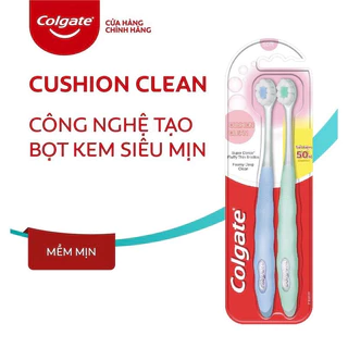 Bàn Chải Đánh Răng Colgate Gentle Cushion Clean Charcoal 2 cây