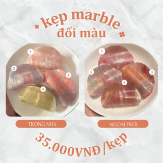 KẸP MARBLE ĐỔI MÀU - Kẹp tóc lung linh lấp lánh ánh sao