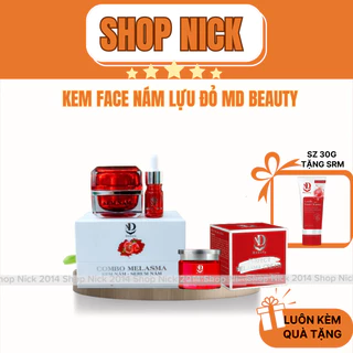 Kem Face Nám Lựu Đỏ MD Beauty Dưỡng Trắng Da, Loại Bỏ Mụn Nám Tàn Nhang