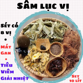 Sâm Lục Vị Thanh Nhiệt, Mát Gan, Tiêu Viêm, Giải Nhiệt Sét Nấu Được 10 Líte