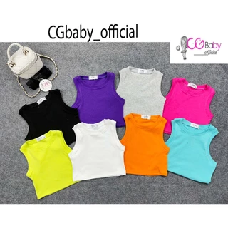 Áo Croptop Ôm Body Sát Nách Nhiều Màu Cho Bé Gái CGBaBy_ Official