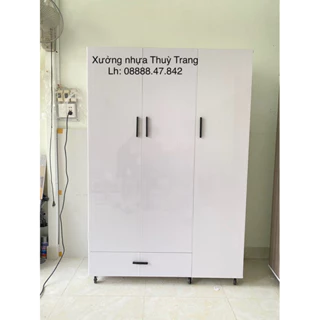 Tủ quần áo, tủ nhựa đài loan 3 thanh treo, 180x125cm Tphcm-Bình Dương