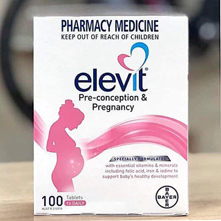 [Date 2025] Vitamin Bầu Úc Tổng Hợp ELEVIT 100 Viên - Vitamin & Thực phẩm bổ sung cho mẹ