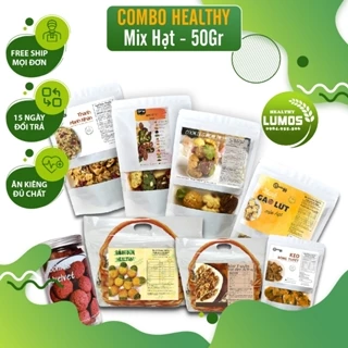 Combo bánh healthy mix hạt ngũ cốc ăn kiêng Eatclean ít đường - Lumos Healthy Foods