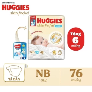 🏰 HCM 🏰 Tã dán sơ sinh cho bé dưới 5 kg - Bobby XS70+6 miếng / Huggies NB70+6 miếng  (hsd : 2026 - 2027)