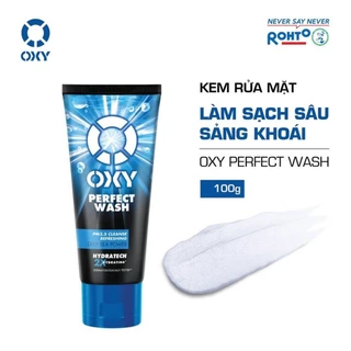 Kem rửa mặt Oxy Perfect Wash 3X làm sạch bụi mịn PM2.5, bã nhờn, tế bào chết tuýp 100g