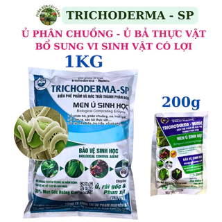 Men vi sinh NẤM trichoderma - Nấm Đối Kháng Trichoderma- Dùng ủ phân và xử lý đất trước khi trồng