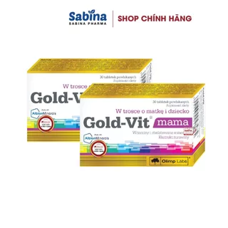 2 Hộp Gold-Vit® Mama .Vitamin tổng hợp cho mẹ bầu (hộp 30 viên )-Olimp Labs