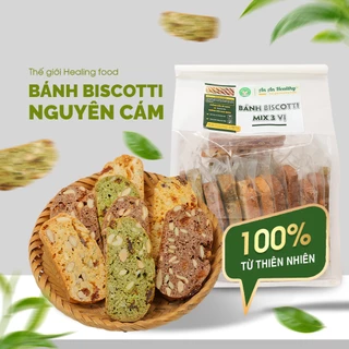 BISCOTTI nguyên cám ăn kiêng dành cho eat clean, tiểu đường, giảm cân thơm ngon mix 3 vị