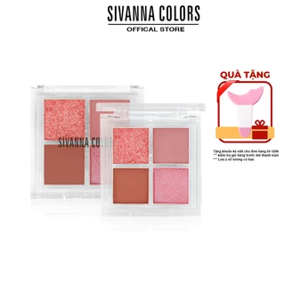 Bảng phấn mắt 4 ô Sivanna Colors Eyeshadow Mini Pocket HF166 5.6g