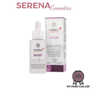 [Công ty] Serum Nia20 Evenswiss điều tiết dầu nhờn, giảm lỗ chân lông, sáng mịn da 30ml