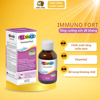 Siro Tăng Cường Sức Đề Kháng Pediakid Immuno Fortifiant của Pháp (125ml) Cho Bé Từ 6 Tháng Tuổi Giúp Bé Phát Triển