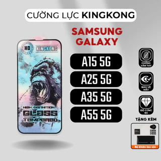 Kính cường lực KINGKONG Samsung galaxy A15 5G, A25 5G, A35 5G, A55 5G | miếng dán màn hình SS