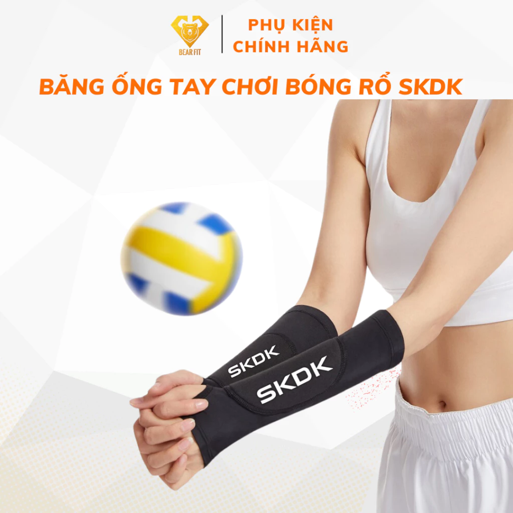 Băng ống tay chơi bóng rổ, bóng chuyền có đệm - Tất bảo vệ cánh tay chống bầm tay MASEDA  011
