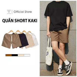 Quần Short Kaki Nam VINTINO Form Đùi Cộc Cạp Chun Vải Kaki Gió Mềm Mại QS01