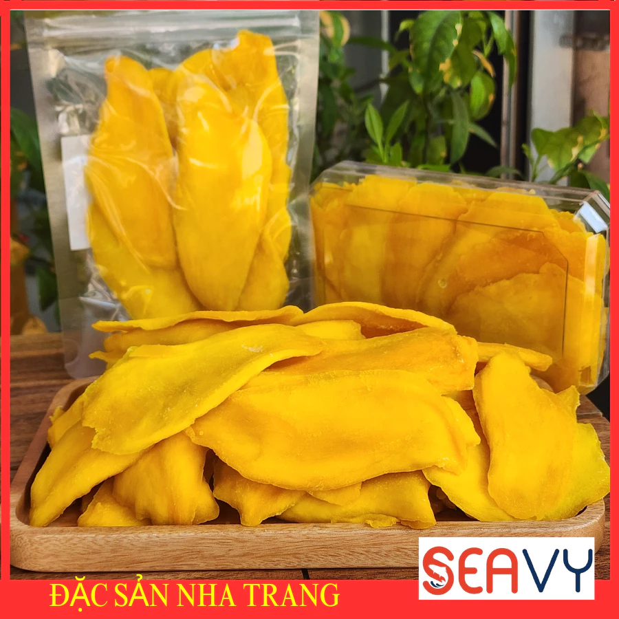 Xoài sấy dẻo muối ớt loại A 1kg chua cay, không đường, không xơ hàng mới màu vàng sáng đẹp