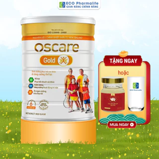 Sữa bột cho người cao tuổi Oscare Gold, ngăn ngừa loãng xương, nâng cao sức khỏe người già - lon 900g