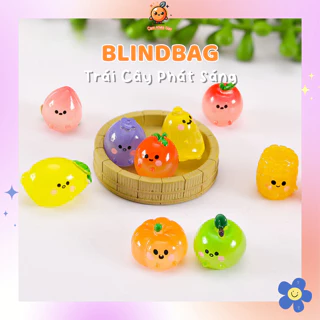 Blind pack/ túi mù nhân phẩm Trái cây phát sáng, sưu tầm charm quà tặng(mẫu ngẫu nhiên)