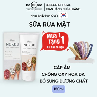 Sữa rửa mặt dành cho da nhạy cảm chống oxy hóa da bổ sung dưỡng chất và độ ẩm OREAF NOKDU FRESH FOAM CLEANSER 150ml