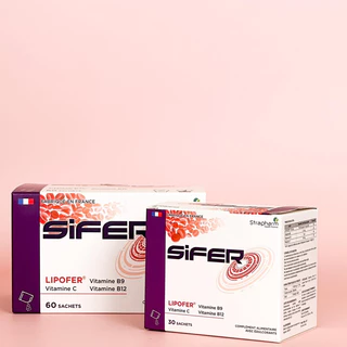 Sắt gói Sifer giúp giảm nguy cơ thiếu máu, bổ sung sắt, bổ sung Vitamin, thực phẩm bổ sung cho mẹ và bé