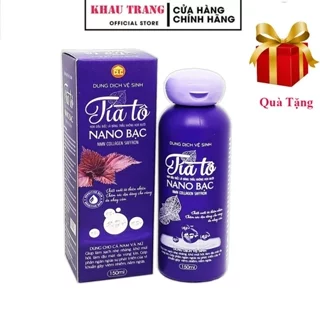 Dung dịch vệ sinh phụ nữ TÍA TÔ NANO BẠC 150ml Làm sạch khử mùi hôi vùng kín trong 24h